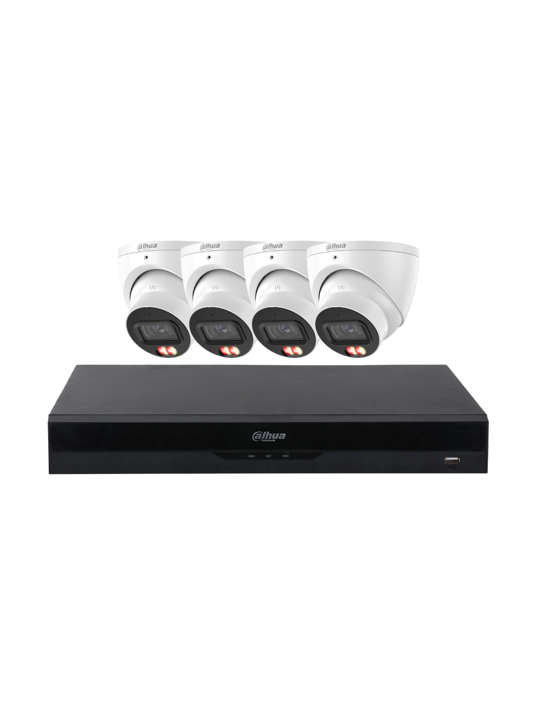 DAHUA 6MP Dual Light Turret Security Kit With WizSense NVR