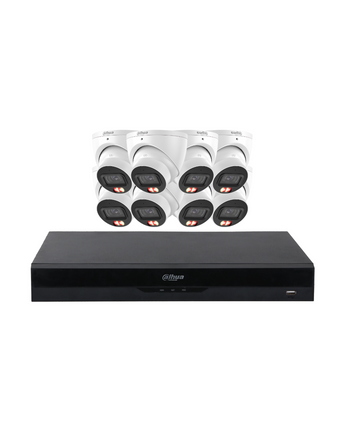DAHUA 6MP Smart Dual Light Turret Kit 8 Channel NVR