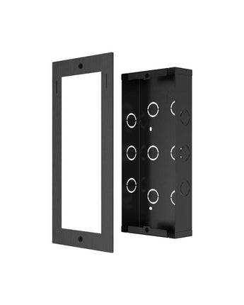 AKUVOX X912S In-Wall Flush Mounted Box for Door Intercoms Black Finish Steel