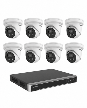 HIKVISION HK-A8 Security Kit: 8x 6MP Turret, AcuSense, 8CH or 16CH NVR, HDD – view 3