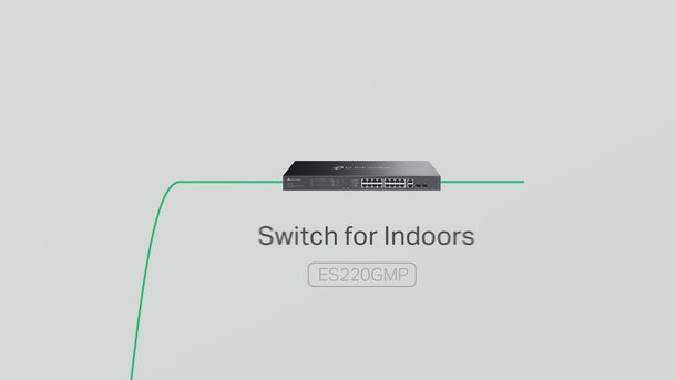 OMADA 28-Port Gigabit Easy Managed Switch with 24-Port PoE+ ES228GMP
