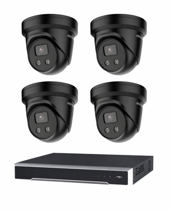 HIKVISION HK-O4 Security Kit: 4x 8MP Black Turret, Acusense, 4CH NVR, HDD – view 7