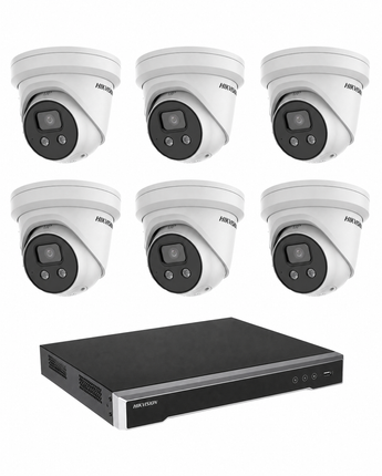 HIKVISION HK-A6 Security Kit: 6x 6MP Turret, AcuSense, 8CH or 16CH NVR, HDD – view 3